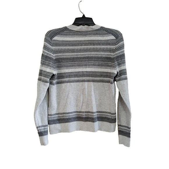 Contemporaine  Cardigan Sweater Womens Size Medium Gray V Neck Nylon/Wool Blend - Picture 4 of 4